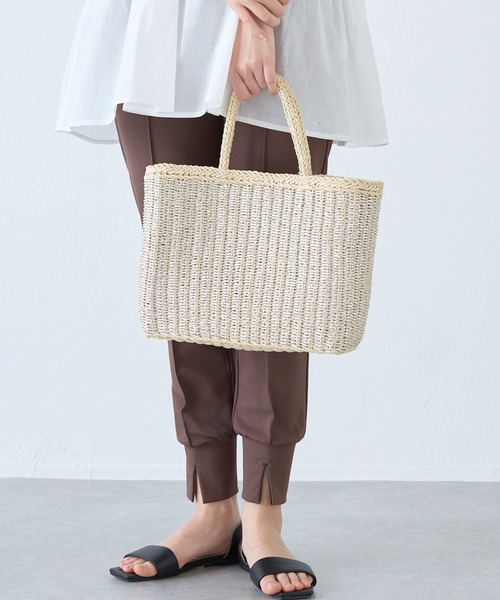 LAVEANGE（ラビアンジェ）の「ラメかごバッグ（かごバッグ・レディース・ゴールド/シルバー・F）」の4枚目の写真