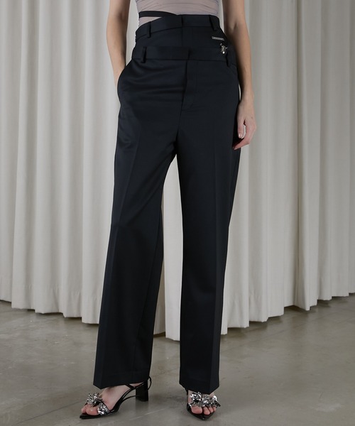 PRANK PROJECT（プランクプロジェクト）の「ディフォームパンツ / Deform Pants（その他パンツ・レディース・グレー/ブラック/グレイッシュベージュ・36/38）」の2枚目の写真