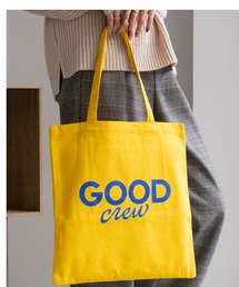 GOOD CREW ロゴプリントツイルトートバッグ