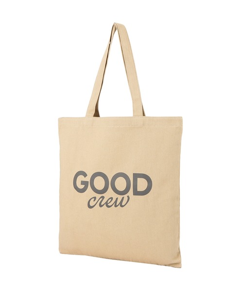 Mac-House(マックハウス)の「GOOD CREW ロゴプリントツイルトートバッグ(トートバッグ・レディース・イエロー/ブルー/ベージュ/ブラウン/ブラック/グリーン・フリー)」の13枚目の写真