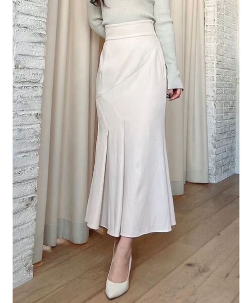 RESEXXY（リゼクシー）の「タックマーメイドスカート（スカート・レディース・イエロー/ブラック/アイボリー・FREE）」の2枚目の写真