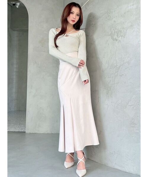 RESEXXY（リゼクシー）の「タックマーメイドスカート（スカート・レディース・イエロー/ブラック/アイボリー・FREE）」の8枚目の写真