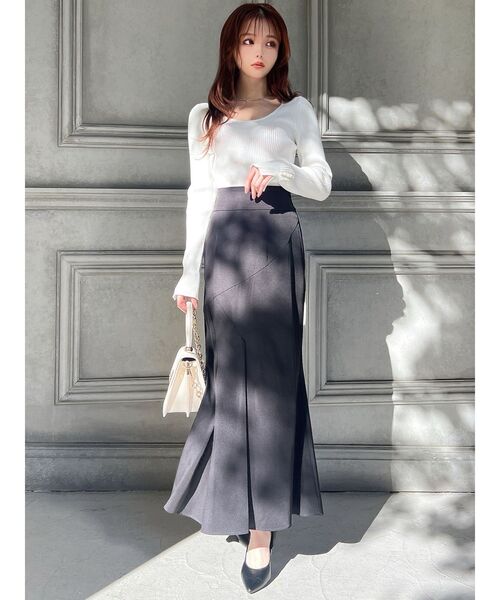 RESEXXY（リゼクシー）の「タックマーメイドスカート（スカート・レディース・イエロー/ブラック/アイボリー・FREE）」の13枚目の写真