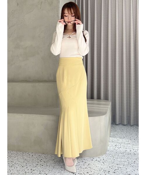 RESEXXY（リゼクシー）の「タックマーメイドスカート（スカート・レディース・イエロー/ブラック/アイボリー・FREE）」の15枚目の写真