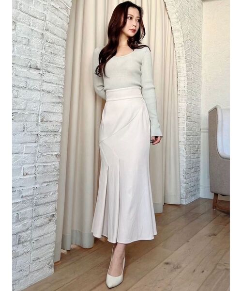 RESEXXY（リゼクシー）の「タックマーメイドスカート（スカート・レディース・イエロー/ブラック/アイボリー・FREE）」の18枚目の写真