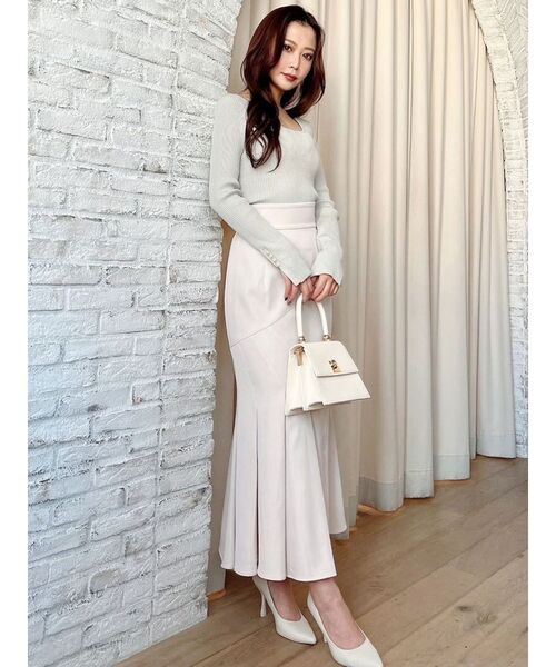 RESEXXY（リゼクシー）の「タックマーメイドスカート（スカート・レディース・イエロー/ブラック/アイボリー・FREE）」の19枚目の写真