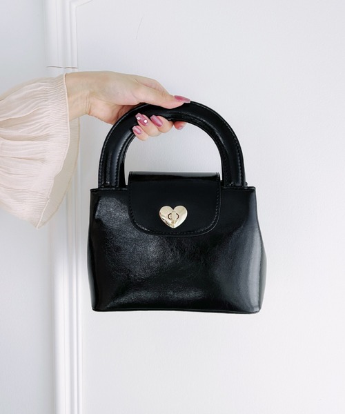 セール】2WAYハート金具フラップショルダーバッグ（ショルダーバッグ