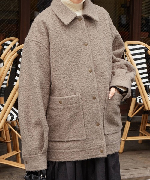 w closet（ダブルクローゼット）の「エコウールショートジャケット