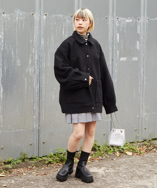 w closet（ダブルクローゼット）の「エコウールショートジャケット