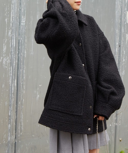 w closet（ダブルクローゼット）の「エコウールショートジャケット