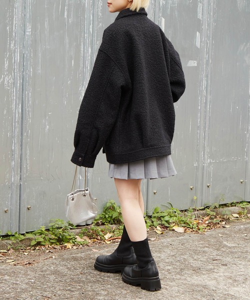 w closet（ダブルクローゼット）の「エコウールショートジャケット