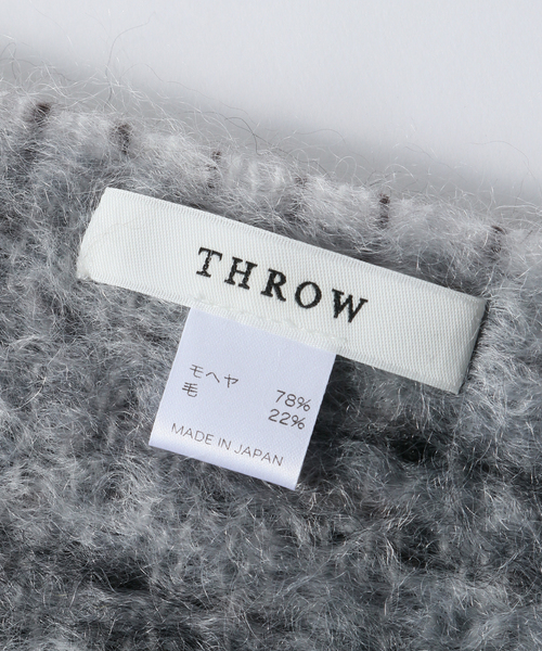 THROW（スロー）の「【THROW / スロー】Mohair Shaggy Fog Stole（マフラー・メンズ・チャコールグレー・FREE）」の2枚目の写真
