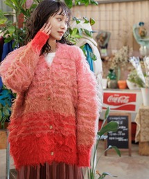 niko and... | グラデーションボーダーカーディガン(カーディガン/ボレロ)