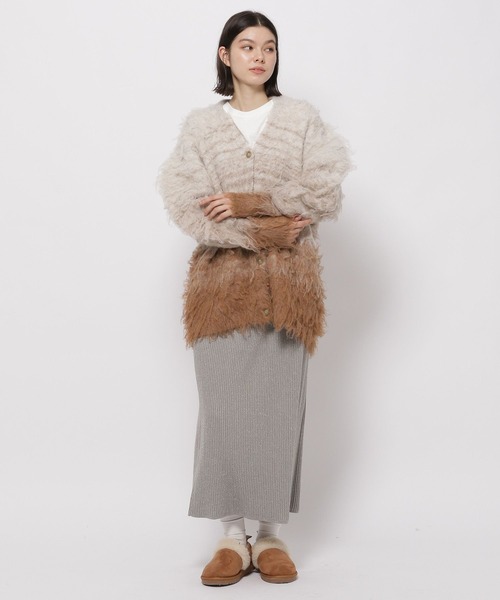 niko and...(ニコアンド)の「グラデーションボーダーカーディガン(カーディガン/ボレロ・レディース・ブルー/アイボリー/レッド・FREE)」の15枚目の写真