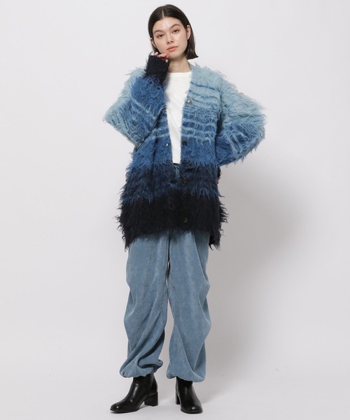 niko and...(ニコアンド)の「グラデーションボーダーカーディガン(カーディガン/ボレロ・レディース・ブルー/アイボリー/レッド・FREE)」の11枚目の写真