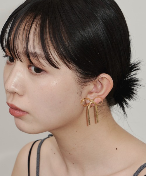 Aunt Marie's（アントマリーズ）の「リボンスネークチェーンイヤリング（イヤリング・レディース・ゴールド/シルバー・FREE）」の12枚目の写真