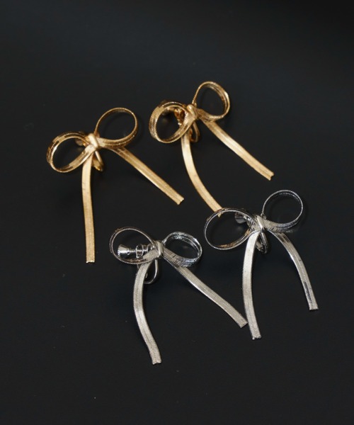 Aunt Marie's（アントマリーズ）の「リボンスネークチェーンイヤリング（イヤリング・レディース・ゴールド/シルバー・FREE）」の18枚目の写真