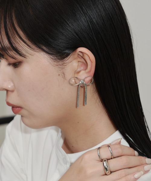 Aunt Marie's（アントマリーズ）の「リボンスネークチェーンイヤリング（イヤリング・レディース・ゴールド/シルバー・FREE）」の13枚目の写真