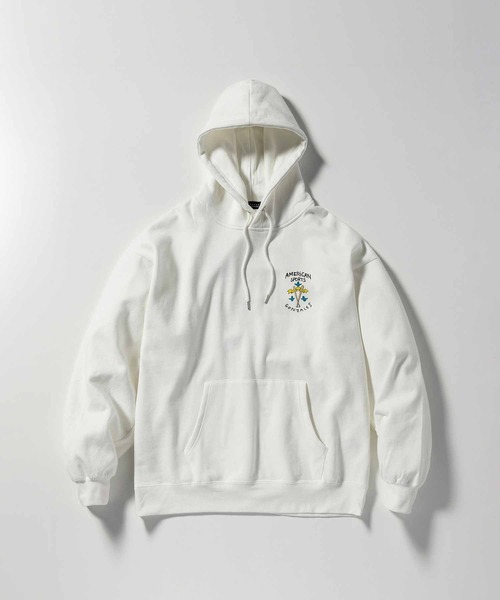Mark Gonzales（マーク・ゴンザレス）の「【WEB・直営店限定】MARK GONZALES ARTWORK COLLECTION(マーク ゴンザレス)バックプリントプルパーカー 3type 5colors（パーカー・メンズ・ベージュ系1/ネイビー系1/グレー系2/ネイビー系2/ブラック系3/グレー系1/ネイビー系3/ホワイト系1/グレー系3/ホワイト系2/ホワイト系3/ブラック系2/ブラック系1/ベージュ系2/ベージュ系3・L/XL/M）」の19枚目の写真