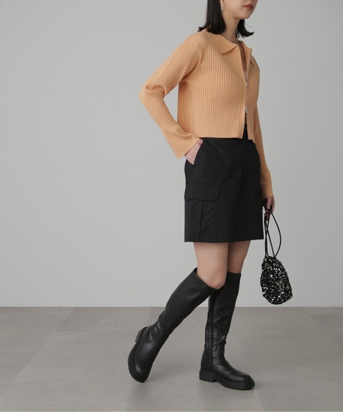 FREE'S MART(フリーズマート)の「◆ナイロンカーゴミニスカート(スカート・レディース・ブラック/カーキ/ホワイト・SMALL/MEDIUM)」の7枚目の写真