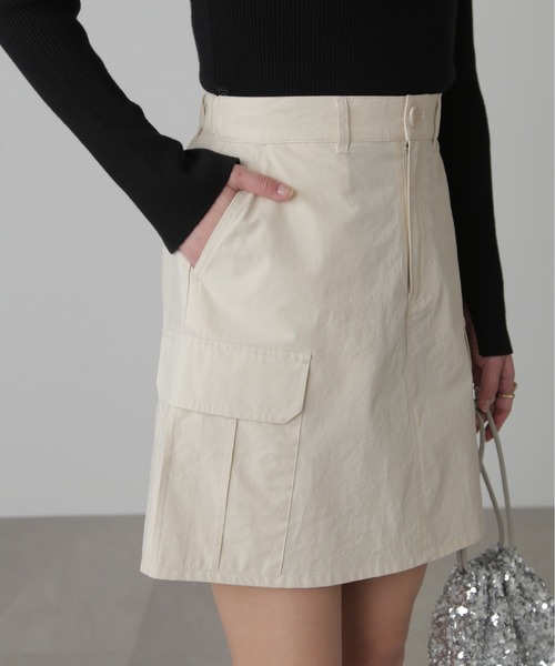 FREE'S MART(フリーズマート)の「◆ナイロンカーゴミニスカート(スカート・レディース・ブラック/カーキ/ホワイト・SMALL/MEDIUM)」の17枚目の写真