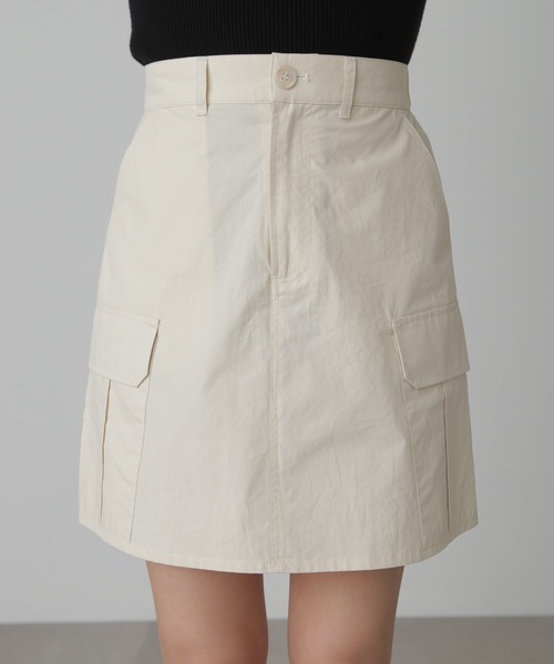 FREE'S MART(フリーズマート)の「◆ナイロンカーゴミニスカート(スカート・レディース・ブラック/カーキ/ホワイト・SMALL/MEDIUM)」の18枚目の写真