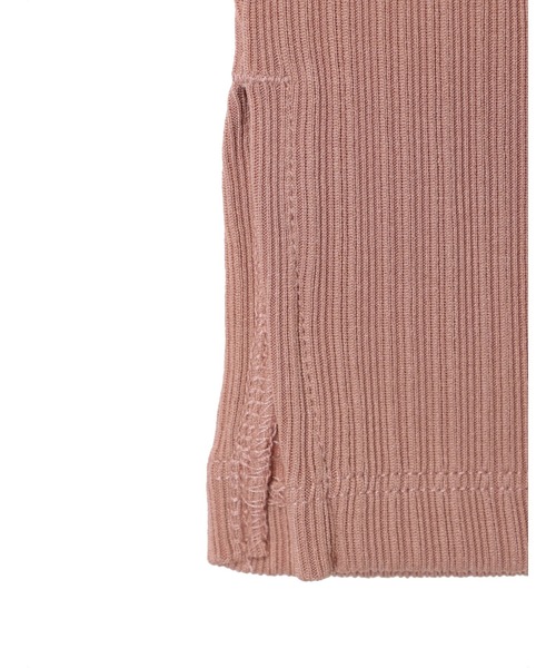 earth music&ecology（アースミュージックアンドエコロジー）の「SET2点リブワンピース+チュールビスチェ（ワンピース・レディース・ブラック/ピンク系その他2・FREE）」の15枚目の写真