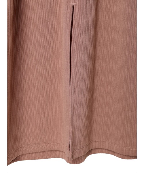 earth music&ecology（アースミュージックアンドエコロジー）の「SET2点リブワンピース+チュールビスチェ（ワンピース・レディース・ブラック/ピンク系その他2・FREE）」の16枚目の写真