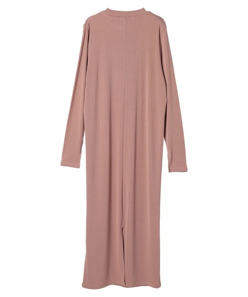 earth music&ecology（アースミュージックアンドエコロジー）の「SET2点リブワンピース+チュールビスチェ（ワンピース・レディース・ブラック/ピンク系その他2・FREE）」の18枚目の写真