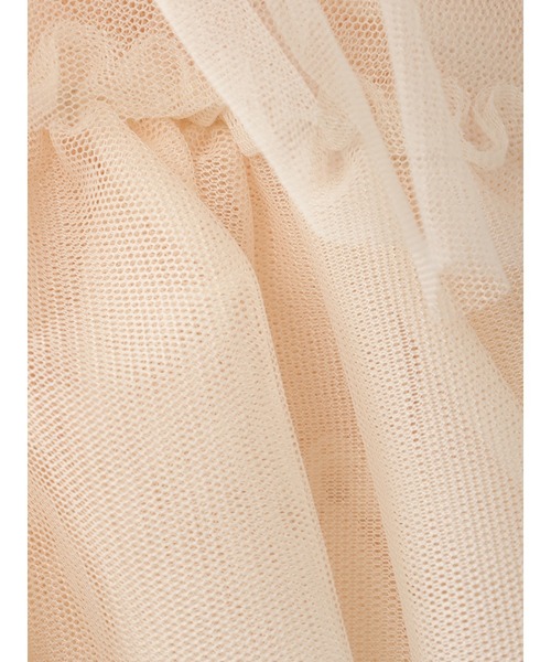 earth music&ecology（アースミュージックアンドエコロジー）の「SET2点リブワンピース+チュールビスチェ（ワンピース・レディース・ブラック/ピンク系その他2・FREE）」の7枚目の写真