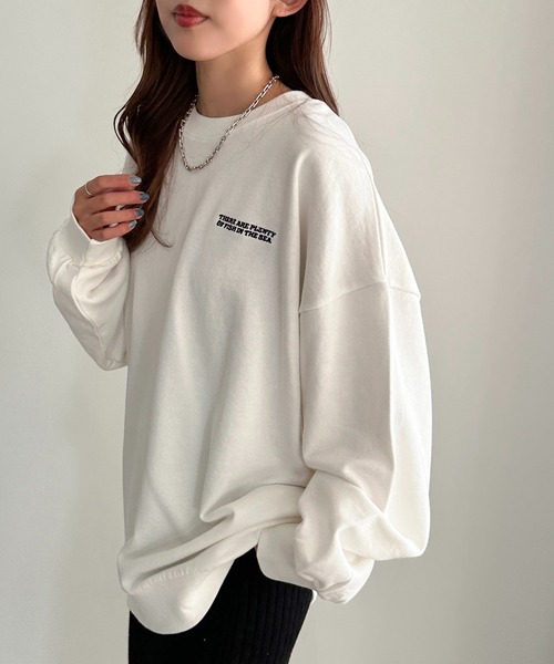 apres jour mignon（アプレジュールミニョン）の「アソートスウェット【ZOZOTOWN限定アイテム】（スウェット・レディース・ブラック/オフホワイト/ブラック系その他/ナチュラル/ブルー/ホワイト系その他・フリー/X-LARGE）」の7枚目の写真