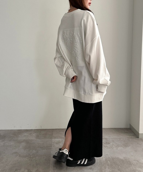 apres jour mignon（アプレジュールミニョン）の「アソートスウェット【ZOZOTOWN限定アイテム】（スウェット・レディース・ブラック/オフホワイト/ブラック系その他/ナチュラル/ブルー/ホワイト系その他・フリー/X-LARGE）」の12枚目の写真