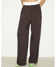 THROW WAIST FOLD MANISH TROUSER ウエスト フォルド マニッシュ トラウザー