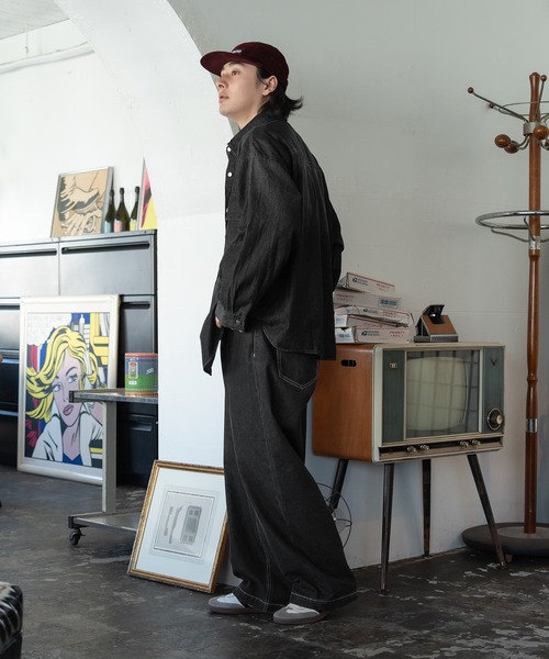 kutir(クティール)の「【M,L2サイズ展開】ダブルポケットデニムシャツ(シャツ/ブラウス・レディース・ライトインディゴブルー/ブラック/ライトブルー・MEDIUM/LARGE)」の11枚目の写真