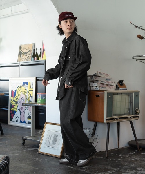 kutir(クティール)の「【M,L2サイズ展開】ダブルポケットデニムシャツ(シャツ/ブラウス・レディース・ライトインディゴブルー/ブラック/ライトブルー・MEDIUM/LARGE)」の10枚目の写真