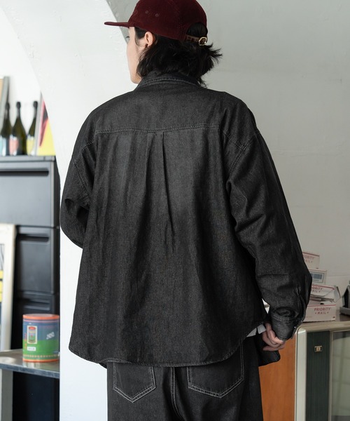 kutir(クティール)の「【M,L2サイズ展開】ダブルポケットデニムシャツ(シャツ/ブラウス・レディース・ライトインディゴブルー/ブラック/ライトブルー・MEDIUM/LARGE)」の18枚目の写真