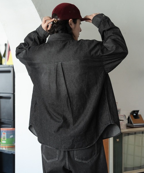 kutir(クティール)の「【M,L2サイズ展開】ダブルポケットデニムシャツ(シャツ/ブラウス・レディース・ライトインディゴブルー/ブラック/ライトブルー・MEDIUM/LARGE)」の17枚目の写真