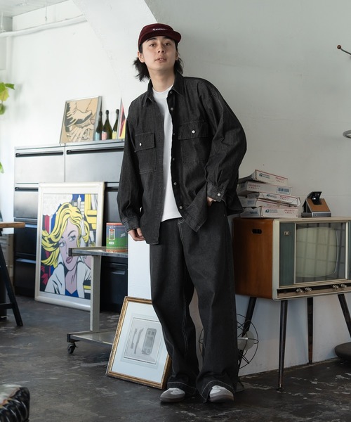 kutir(クティール)の「【M,L2サイズ展開】ダブルポケットデニムシャツ(シャツ/ブラウス・レディース・ライトインディゴブルー/ブラック/ライトブルー・MEDIUM/LARGE)」の19枚目の写真