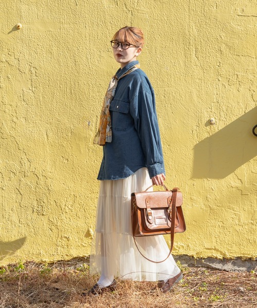 kutir(クティール)の「【M,L2サイズ展開】ダブルポケットデニムシャツ(シャツ/ブラウス・レディース・ライトインディゴブルー/ブラック/ライトブルー・MEDIUM/LARGE)」の21枚目の写真