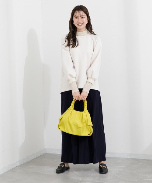 KATHARINE ROSS（キャサリンロス）の「【KATHARINE ROSS】タックナイロンバッグ（トートバッグ・レディース・イエロー/ミント/グレイッシュベージュ・MEDIUM）」の21枚目の写真