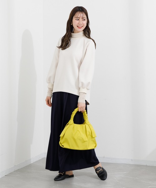 KATHARINE ROSS（キャサリンロス）の「【KATHARINE ROSS】タックナイロンバッグ（トートバッグ・レディース・イエロー/ミント/グレイッシュベージュ・MEDIUM）」の22枚目の写真