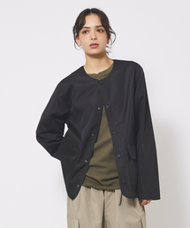 【TAION / タイオン】 MILITARY REVERSIBLE CREW NECK CARDIGAN / リバーシブルクルーブルゾン