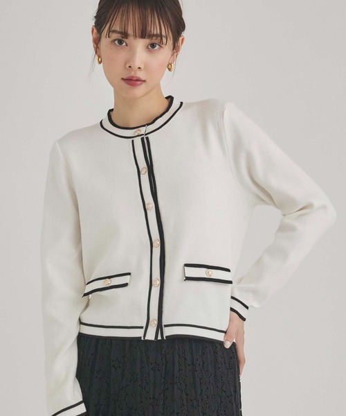 バイカラーカーディガン（カーディガン/ボレロ）｜fifth（フィフス）