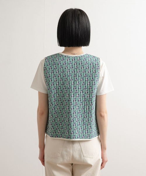 セール】コットンリバーシブルキルティングベスト（ベスト