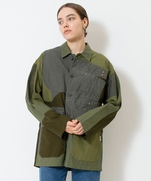 Johnbull（ジョンブル）の「【rebear by Johnbull】パッチワークカバーオールジャケット（カバーオール）」