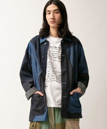 Johnbull（ジョンブル）の「【rebear by Johnbull】パッチワークカバーオールジャケット（カバーオール）」