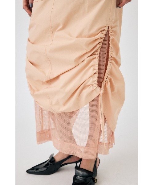 MOUSSY(マウジー)の「MESH LAYERED カーゴスカート(スカート・レディース・ライトグレー/ブラック/ライトピンク・1/2)」の15枚目の写真