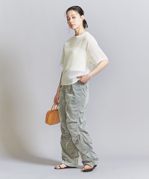 BEAUTY&YOUTH UNITED ARROWS(ビューティーアンドユースユナイテッドアローズ)の「メッシュ クルーネック プルオーバー(Tシャツ/カットソー・レディース・オレンジ/ネイビー/ホワイト/ケリー/ブラック・FREE)」の22枚目の写真