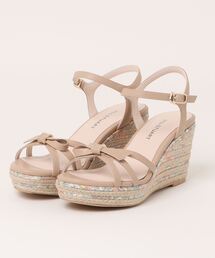 リボンモチーフジュートサンダル