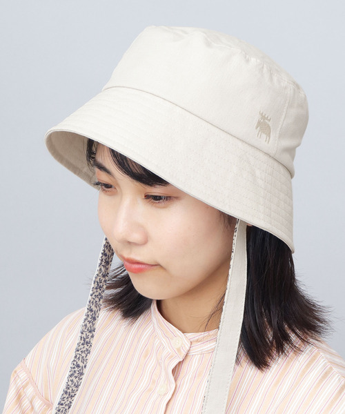 moz（モズ）の「リボン付き バケットハット（ハット・レディース・オフホワイト/ブラック・FREE）」の14枚目の写真